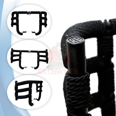 KILLERRYDER Heavy Duty Legguard Airfly III Pipe Rope Bullet Enfield Hunter 350CC Bike Crash Guard(Royal Enfield)