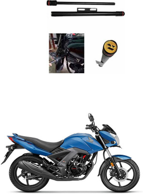 E-Shoppe NEW STYLISH HEAVY SINGLE ROD OPEN LEG GUARD FOR CB Unicorn 160 Bike Crash Guard(Honda)