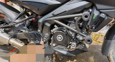 RS ACESSORIES HUB NS-200 Heavy Duty Crash Guard Frame with 4 Silder Compatible foR NS.200 PUL.SAR(Bajaj)
