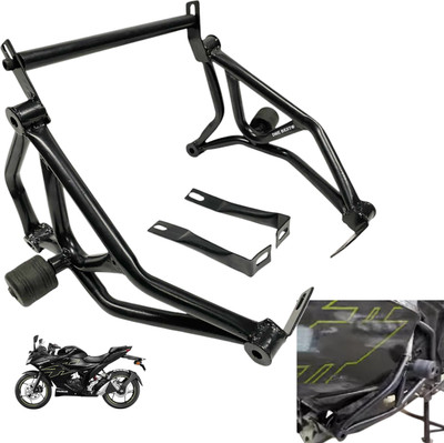 Dhe Best Bike Heavy metal Frame Slider Frame Crash Guard for Suzuki Gixxer SF 150cc(Suzuki)