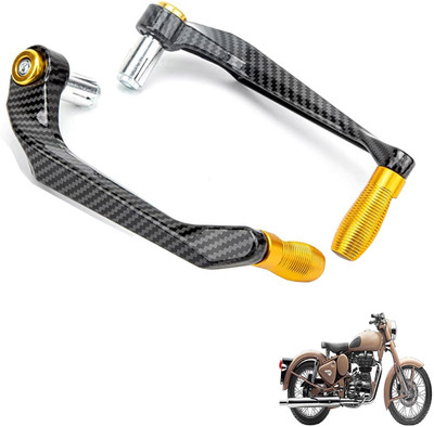 Generox Premium Quality Protective Lever Guard for All BikeGX-CRNF-GolDenLG064 Bike Crash Guard(Royal Enfield)