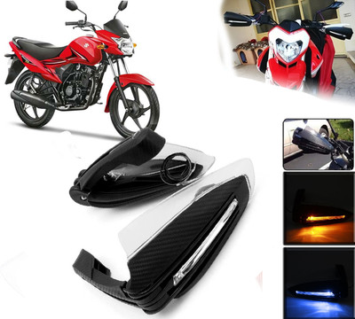 AUTO PEARL Folding Protector Proguard with Led Brake Clutch Lever Black Protector Guard Bike Crash Guard(Suzuki)