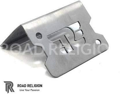 road religion Stainless Steel Front Brake Cylinder Cover/Guard for Bullet Motorcycle Fork Cover(Silver)