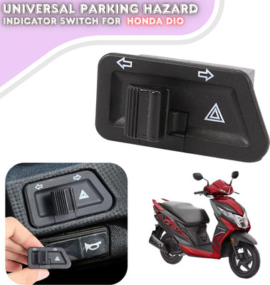 ENEMYT Universal Parking Hazard Indicator Switch For Honda Dio Bike Electric Regulator