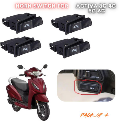 ENEMYT Honda Activa All Model Premium Quality 4PC Horn Switch For ActivA 3G 4G 5G 6G Bike Electric Regulator