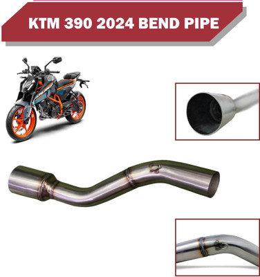 SHOWRIDE Premium Quality KTM RC 390 Slip-on Exhaust System (Stainless Steel) Bike Exhaust Heat Shield