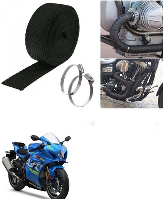 SRPHERE (3 Mtrs) Silencer Wrap Bike Exhaust Heat Shield for Suzuki GSX Bike Exhaust Heat Shield