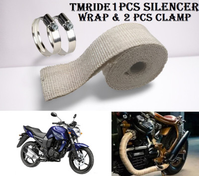 TMRIDE 1 Silencer Wrap(3 Mtrs) With 2 Clamp Bike Exhaust Heat Shield