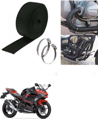 SRPHERE (3 Mtrs) Silencer Wrap Bike Exhaust Heat Shield for Kawasaki Ninja 250 Bike Exhaust Heat Shield