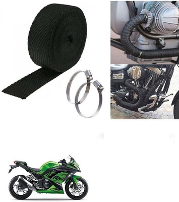 SRPHERE (3 Mtrs) Silencer Wrap Bike Exhaust Heat Shield for Kawasaki Ninja 300 Bike Exhaust Heat Shield