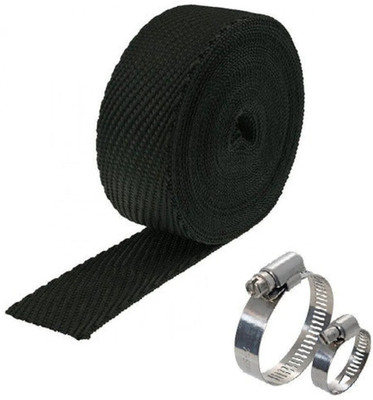 Auto Snap 3 Metre Silicate Fiber Silencer Wrap & Exhaust Heat Shield for bike Bike Exhaust Heat Shield