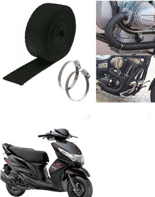 SRPHERE (3 Mtrs) Silencer Wrap Bike Exhaust Heat Shield for Yamaha Ray Z Bike Exhaust Heat Shield