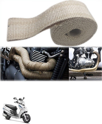 AXWee Silencer Wrap Cream Color for Hero Maestro Edge Bike Exhaust Heat Shield