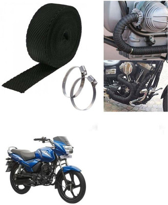 SRPHERE (3 Mtrs) Silencer Wrap Bike Exhaust Heat Shield for TVS Star City Plus Bike Exhaust Heat Shield