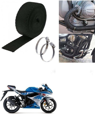 SRPHERE (3 Mtrs) Silencer Wrap Bike Exhaust Heat Shield for Suzuki GSX R150 Bike Exhaust Heat Shield