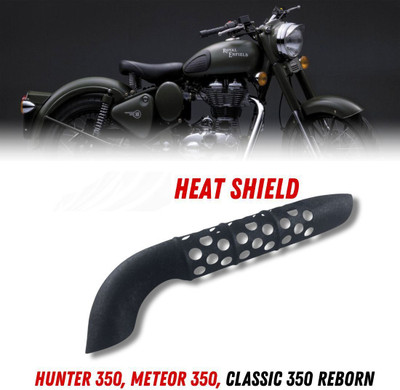 PHANTOM Premium Matte Heat Shield for Royal Enfield Hunter 350, Meteor 350 & Classic 350 Bike Exhaust Heat Shield