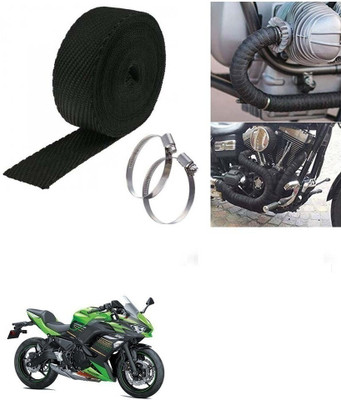 SRPHERE (3 Mtrs) Silencer Wrap Bike Exhaust Heat Shield for Kawasaki Ninja 650 Bike Exhaust Heat Shield
