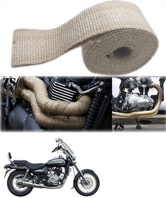 Znee Smart Silencer Wrap Cream Color for Bajaj Avenger 220 DTS-i Bike Exhaust Heat Shield