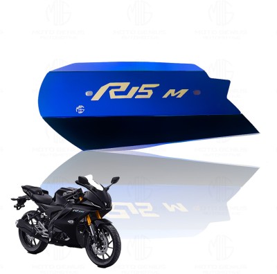 Moto Genius Exhaust Cover Silencer Protector for R15 V4 | Premium Heat Shield (Blue) Bike Exhaust Heat Shield