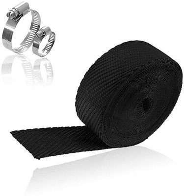 RoyalIRONZone Silicate Fiber Silencer Wrap Bike Exhaust Heat Shield Bike Exhaust Heat Shield