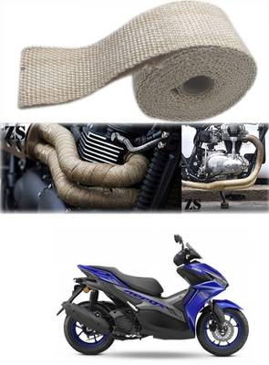 Znee Smart Silencer Wrap Cream Color for Yamaha Aerox 155 Bike Exhaust Heat Shield