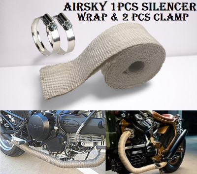 AIRSKY Silencer Wrap Brown Color Bike Exhaust Heat Shield