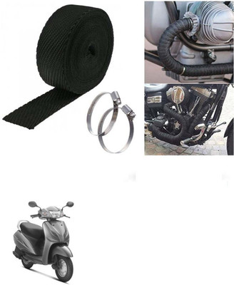 SRPHERE (3 Mtrs) Silencer Wrap Bike Exhaust Heat Shield for Honda Activa Bike Exhaust Heat Shield