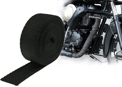 Golden Fox Silencer Wrap Bike Exhaust Heat Shield LENGTH-3 Metre for BULLET GF-015 Bike Exhaust Heat Shield
