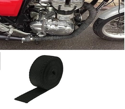 Golden Fox Silencer Wrap Bike Exhaust Heat Shield LENGTH-3 Metre for BULLET GF-08 Bike Exhaust Heat Shield