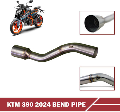 SHOWRIDE New KTM RC 390 Slip-on Exhaust System (Stainless Steel) Bike Exhaust Heat Shield