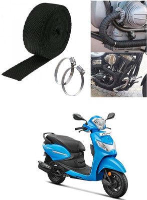 SRPHERE (3 Mtrs) Silencer Wrap Bike Exhaust Heat Shield for Hero Pleasure Plus Bike Exhaust Heat Shield