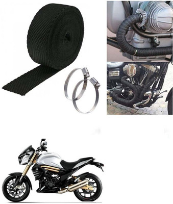 SRPHERE (3 Mtrs) Silencer Wrap Bike Exhaust Heat Shield for Mahindra Mojo Bike Exhaust Heat Shield