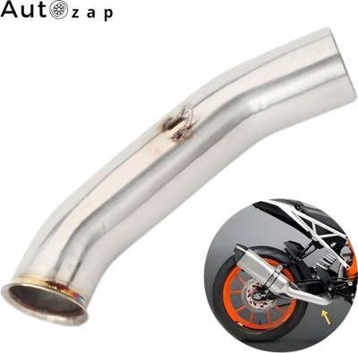 Autozap Bend Pipe Universal For Bike RC 390, Duke 390, Duet, Duke 200, Duke 390 Slip-on Exhaust System(Mild Steel)