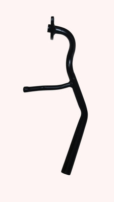 meenu arts Ray Z Silencer Bend Pipe Yamaha Ray Z Slip-on Exhaust System(Mild Steel)