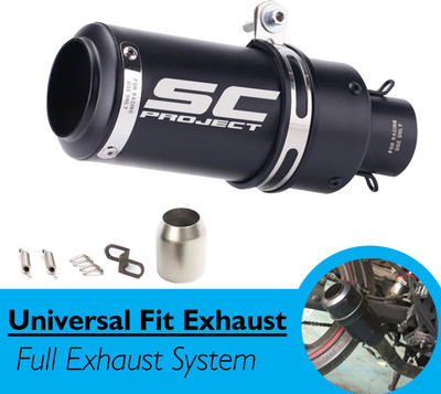 Atoray Universal For Bike Universal For Bike Full Exhaust System(Stainless Steel)