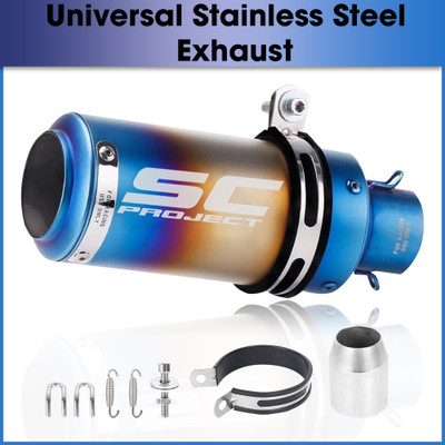 Atoray Bajaj, Hero, Yamaha, TVS, Suzuki, KTM Universal For Bike Full Exhaust System(Stainless Steel)