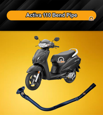 AUTOMOLD Silencer Bend Pipe For Activa 110 Silencer Bend Pipe Honda Activa Slip-on Exhaust System(Stainless Steel)