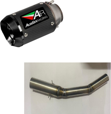 acube mart AR austin racing exhaust Hero Universal For Bike Full Exhaust System(Stainless Steel)