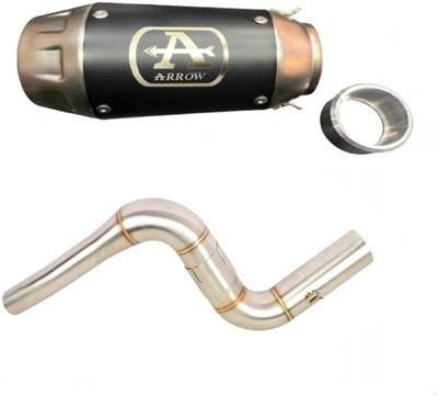 acube mart Bajaj Pulsar 200NS, Pulsar 200 NS DTS-i Slip-on Exhaust System(Stainless Steel)