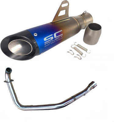 acube mart Yamaha FZ Slip-on Exhaust System(Stainless Steel)