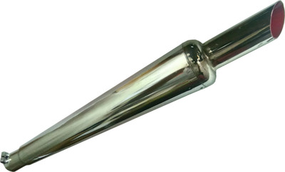 WORDZ Goldstar / Gold Star Glasswool Chrome Exhaust silencer Royal Enfield Electra 350 Full Exhaust System(Mild Steel)