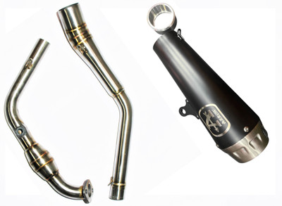 acube mart Yamaha R15 Slip-on Exhaust System(Stainless Steel)