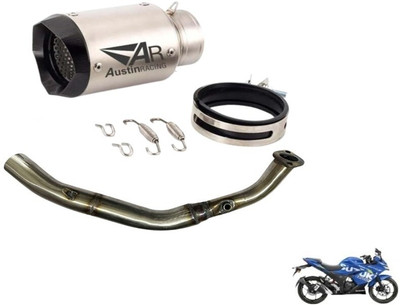 acube mart Yamaha Universal For Bike Full Exhaust System(Stainless Steel)