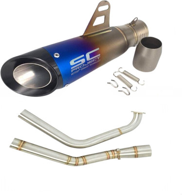 acube mart Yamaha R15 Slip-on Exhaust System(Stainless Steel)