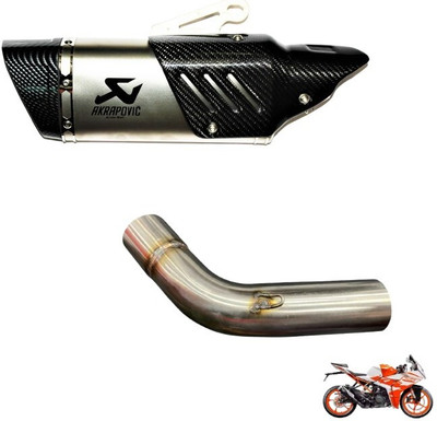 acube mart KTM RC 200, RC 390 Full Exhaust System(Stainless Steel, Carbon Fiber)