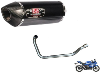 acube mart GIXXER SF 150/250 BS6 bend pipe Suzuki Gixxer SF Slip-on Exhaust System(Stainless Steel)