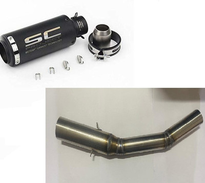 acube mart Hero Universal For Bike Slip-on Exhaust System(Stainless Steel)
