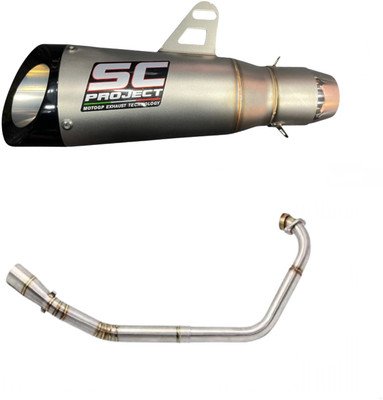 acube mart Yamaha R15 Slip-on Exhaust System(Stainless Steel)