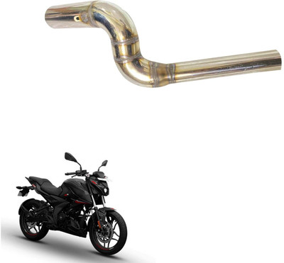 Vagary Exhaust Middle Muffler Bend Pipe for Bajaj Pulsar N160/ N250 Bajaj Pulsar 200NS, Pulsar Full Exhaust System(Aluminum)