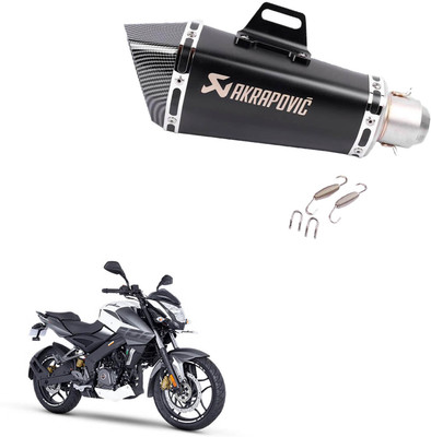 Vagary Hexa Cut Akrapovic Exhaust With DB Killer Silencer for Bajaj Pulsar NS 200 Bajaj Pulsar 200NS Full Exhaust System(Stainless Steel)